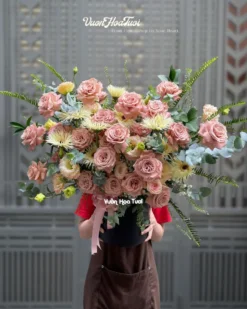 Lẵng Hoa Tươi Capuchino GoL