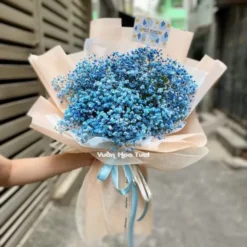 Bó Hoa Baby Xanh Dương 02