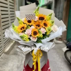 Bó Hoa Hướng Dương Mỏm Sói