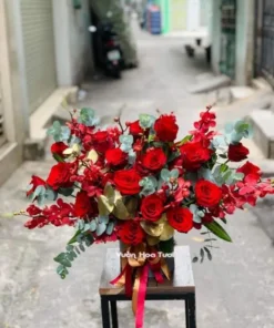 Hộp Hoa Sinh Nhật Hồng Đỏ