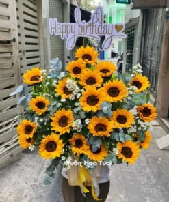 Hộp Hoa Hướng Dương Chúc Mừng Sinh Nhật