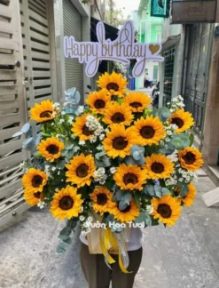 Hộp Hoa Hướng Dương Chúc Mừng Sinh Nhật