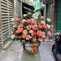 Hộp Hoa Hồng Cam Spirit 02