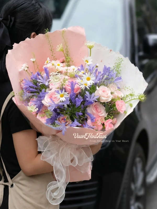 Ngọt ngào Bó hoa hồng Say Tình từ hồng Ohara & Arapang tặng sinh nhật. Cam kết tươi trên 3 ngày tại Vườn Hoa Tươi. Đặt giao tận nơi TPHCM ngay!