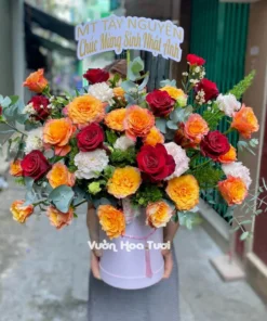 Lãng Hoa Tone cam Khai Trương Khai Trương