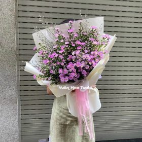 Bó Hoa Thạch Thảo Tím Trung