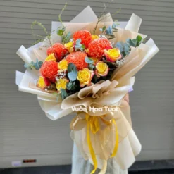 Bó hoa Hồng Cam Phượng Hoàng