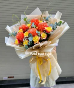 Bó hoa Hồng Cam Phượng Hoàng