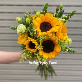 Bó hoa cưới Hướng Dương