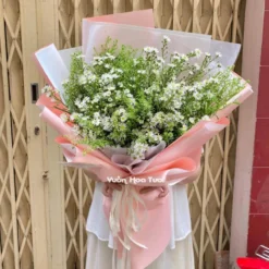 Bó Hoa Thạch Thảo Trắng 2 Dịu Dàng