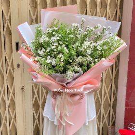 Bó Hoa Thạch Thảo Trắng 2 Dịu Dàng