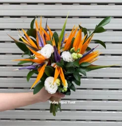 Bó hoa cưới thiên điểu 02