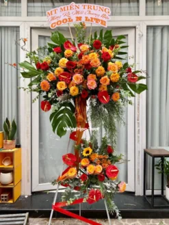 Kệ hoa chúc mừng Tropical Style