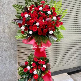 Kệ hoa khai trương tài lộc