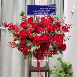 Lẵng hoa Hồng Ecuador Lan Mokara