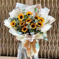 Bó Hoa Hướng Dương Dơn Lúa_12