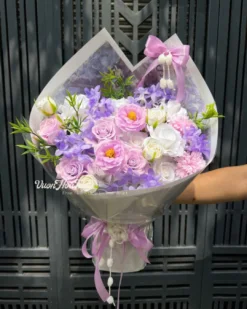 Bó Hoa Sáp Say Đắm Lãng Mạn Tone Tím
