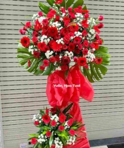 Kệ Hoa Khai Trương Hồng Đỏ MS06