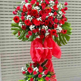 Kệ Hoa Khai Trương Hồng Đỏ MS06