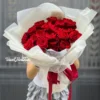 White Basic Red Rose