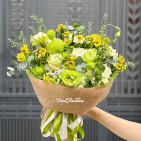 Bó Hoa Dã Quỳ Green White