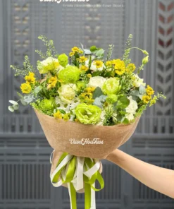 Bó Hoa Dã Quỳ Green White