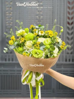 Bó Hoa Dã Quỳ Green White