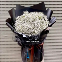 Bó Hoa Baby Trắng MS5 BlackWhite