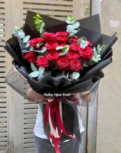 Bó Hoa Hồng Đỏ Say Mê