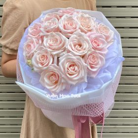 Bó Hoa Hồng Kem Dâu Sweetlove
