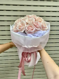 Bó Hoa Hồng Kem Dâu Sweetlove 1