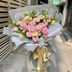 Bó Hoa Hồng Ohara Cát Tường Gray