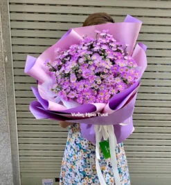 Bó Hoa Thạch Thảo Tím Say Đắm