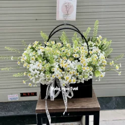 Giỏ Hoa Sinh Nhật Spirit Daisy Green