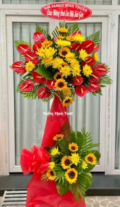 Kệ Hoa Khai Trương Rực Rỡ 3