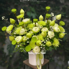 Lẵng Hoa Sen Tri Ân Lotus