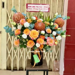 Lẵng Hoa Cúc Mâu Đơn Sinh Nhật Say Đắm