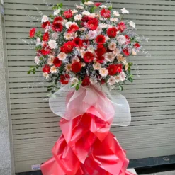 Kệ Hoa Khai Trương Đồng Tiền Sắc Màu