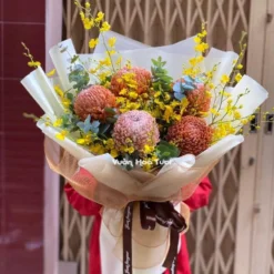 Bó Hoa Cúc Mẫu Đơn Tặng Sếp