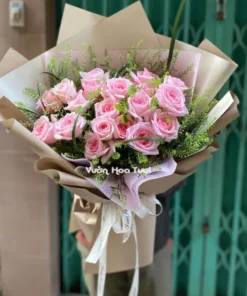 Bó Hoa Sinh Nhật Tặng Sếp Ohara Hồng