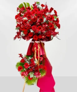 Kệ Hoa Khai Trương Đỏ Say Đắm Love Sky