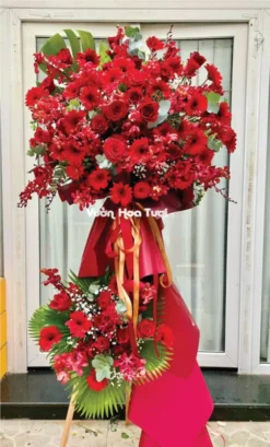 Kệ Hoa Khai Trương Đỏ Say Đắm Love Sky Kệ Hoa Khai Trương Đỏ Say Đắm