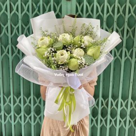 Bó Hoa Sen Cỏ Đồng Tiền