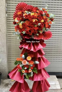 Kệ Hoa Khai Trương Nắng Rạng Ngời