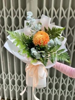 Bó Hoa Cúc Mẫu Đơn 01 Bông Cam