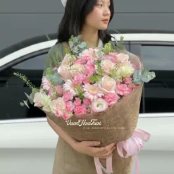 Hoa Bó Rose Rosa Pink