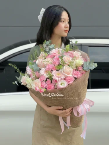 Sinh Nhật Vợ Tặng Hoa Gì Bật Mí Cách Chọn Hoa Sinh Nhật Tặng Vợ Yêu Hoa Bó Rose Rosa Pink