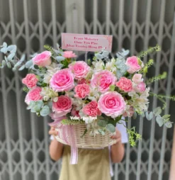 Giỏ Hoa Khai Trương Lạc Thần