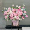Lẵng Hoa Hồng Pink Ohara Tinh Tế Sang Trọng Lẵng Hoa Sinh Nhật Hồng Ohara Dịu Dàng