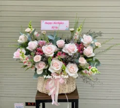 Giỏ hoa Sinh nhật Hồng Thuỷ Tiên